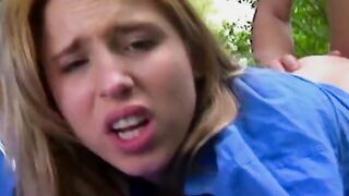 Aroused blonde school girl wants to boned everywhere