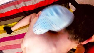 Closeup hot young lovers having rough sex