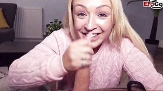 British blonde Girl next door picked up by German tourist