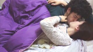 Delicate women eating the cum after a fellatio