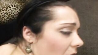 Fantastic sex movie for a big boobed woman inside a babe sex film