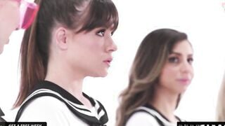 Michael Vegas Has VR Group Sex with Babes in School Uniforms