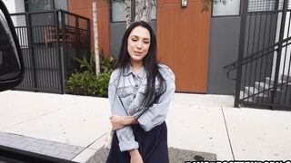 Crazy Hot amateur give a oral sex into a van recorded by strangers