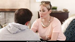 Jealous Long Boobs milf Stepmom Ryan Keely Joins Into After Catching StepSon With His 18 Year Old Gf