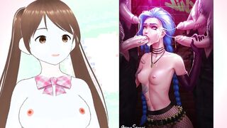 Try Not To Cum Challenge to Anime League Of Legends (Rule 34, Lewd VTuber)