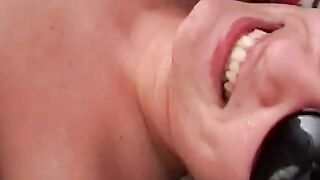 Long bimbo Giorgia performs inside an sex party with 3 dicks
