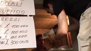 Doppio cazzo all'aperto