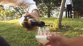 Doppio cazzo all'aperto