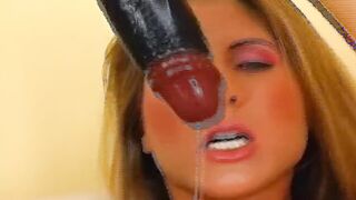 Incredible Sexy German lady loves chilling her bald cunt with her dong