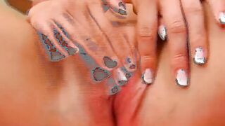 Great German milf with big natural breasts showing off her masturbation