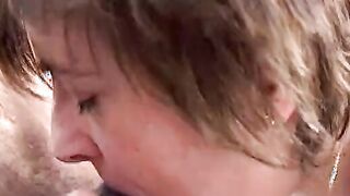 Italian older with unshaved vagina loves to got banged!