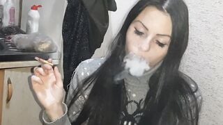 My bdsm gf smokes and watches me have sex with another chick - Lesbo-illusion