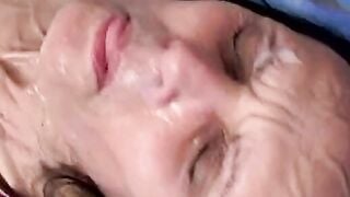Italian old with unshaved snatch loves anal sex and cum