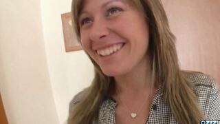 18 Yo lovers start having wild anal sex when they check inside at a hotel room