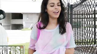 point of view Sensual Outdoor Fucking With All Natural Dark Hair beauty (Vienna Ebony) -