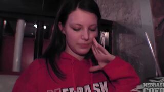 exhibitionist college bimbos flashing and showing her body outdoor