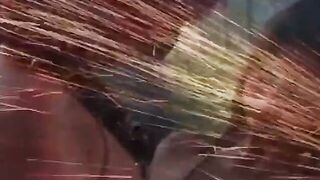 3 Way boned inside the workshop for friends eager for penis