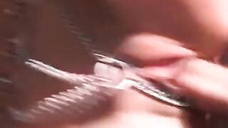 3 Way boned inside the workshop for friends eager for penis