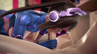Adorable D.va gets plowed - Overwatch Anime Uncensored