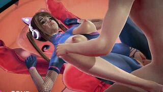 Adorable D.va gets plowed - Overwatch Anime Uncensored