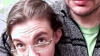 Exhibitionist lovers recorded on camera having sex
