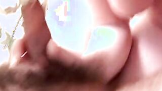 Exhibitionist lovers recorded on camera having sex