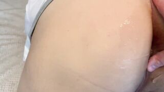 Rough anal sex after a sweet oral sex with chubby nurse