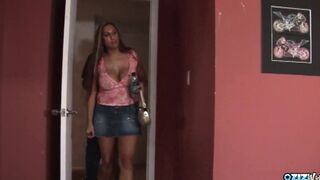 This big tit mom with long hooters is Enjoying outstanding sex with a total stranger