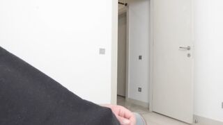 Young lady caught me jerking off. Risky jacking off and Dickflashing.