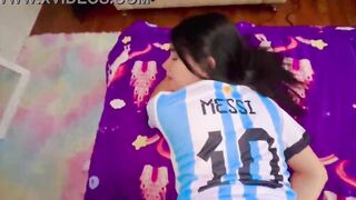 Argentina screwed rough into the booty (ANAL) while watching the Qatar 2022 World Cup match | Argentina vs Holland