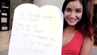 Young Thin Teenagers Step Daughter Emily Willis Valentine's Day Screwed With Stepdad pov