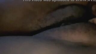 Cyberslut shows her soak twat while her stepbrother is inside the other room