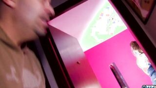 First time anal is never easy but luckily for the dark haired the dude was experienced