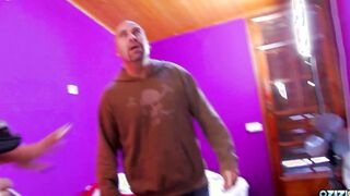 First time anal is never easy but luckily for the dark haired the dude was experienced