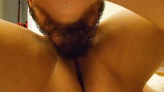 Snatch licked and banged rough, ends with cumshot