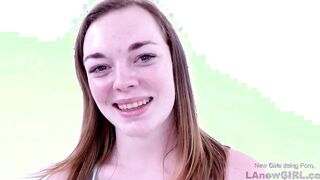 New 19yo bimbos rims to make long penis rough at her modeling audition