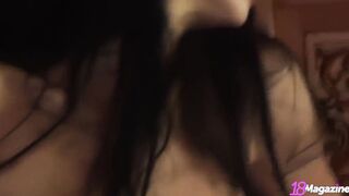 Don't Go Before Sucking Off Her Titties! Big Titted Coed Katie Fey Poses Topless!