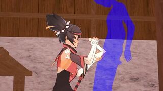 Genshin Impact Animated - Xinyan Hand Job and bj - Japanese chinese Manga Animated Clip Game Porn