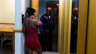 Deadpool Eating Married cunt with mouth