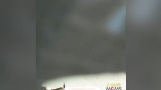 Catching the mom masturbating leads to his long penis being blown and ridden