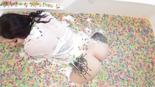 Big Tit Inked Alt Dark Hair Maddy May Plays With Her Food, Strokes Her Clitoris and Drills Herself with a Pink Toy Solo