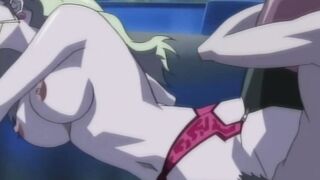 Goddess blonde into pantyhose loving sex with colleagues (Cartoon)