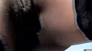 Gorgeous african Goddess wears panties and african stocking to the beach to got plowed rough