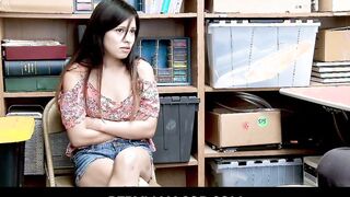PervMallCop - Tiny Hooters sluts Thief Jasmine Gomez Got Caught and Castigated inside a Shop