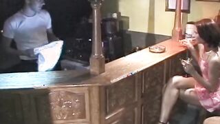 willing bar cunt with mouth fucks the barkeeper his dick Bae