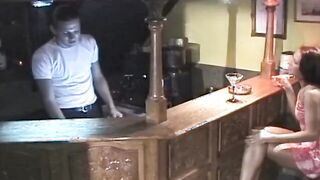 willing bar cunt with mouth fucks the barkeeper his dick Bae