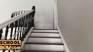 point of view - Sweet and Beauty red haired Dolly Leigh takes cock deep