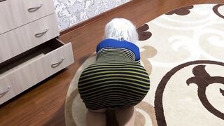 For a old lady there is no better gift than anal sex inside a long booty