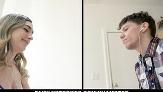 Long Jugs milf Karen Fisher Catches Stepsiblings Flashing