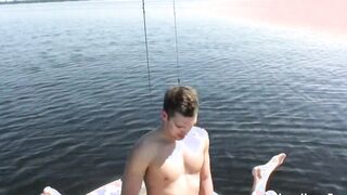 Blonde Cutie takes a pounding on my boat